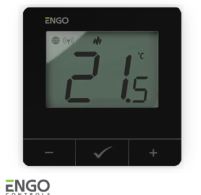 E25-BATB Інтернет терморегулятор ZigBee+868 МГц, бездрот. підключ., живл. батар. 2хАА, чор