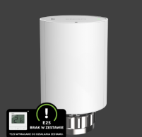 Бездротова головка радіаторна ENGO CONTROLS ETRVM28W M28x1,5/RA клапан, біла.