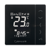 VS30B Зональний тижневий програматор температури, дротовий, 230В, прихованого монтажу (чорний)