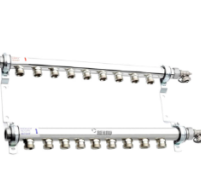 Колектор розподільний HLV 9 для систем опалення ( стальний) 9 контури 3/4"