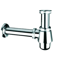 Сифон  McALPINE для умивальника без зливу 1 1/4х32 мм хромований високий 220CB 
