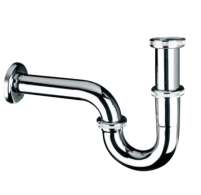 Сифон  McALPINE  для умивальника трубний без зливу 11/4х32мм 215CB хромований