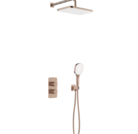 ARMATURA MALAGA Душова система з змішувачем, облад. термостатом,прихов.монтаж.,BRUSHED ROSE GOLD