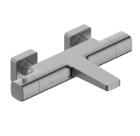 ARMATURA MALAGA Змішувач для ванни обладнаний термостатом, PVD GUN METAL GREY