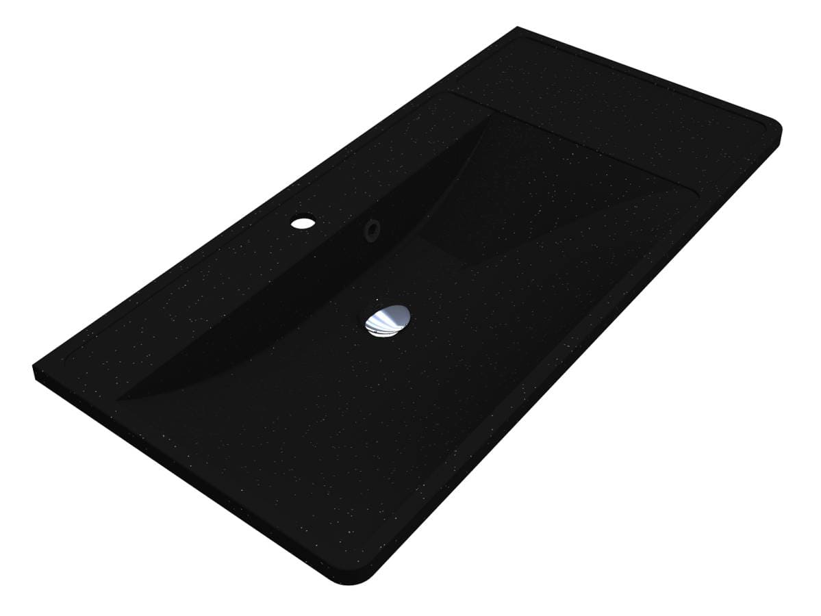 Умивальник SACRAMENTO MIRASTONE BLACK SHINE