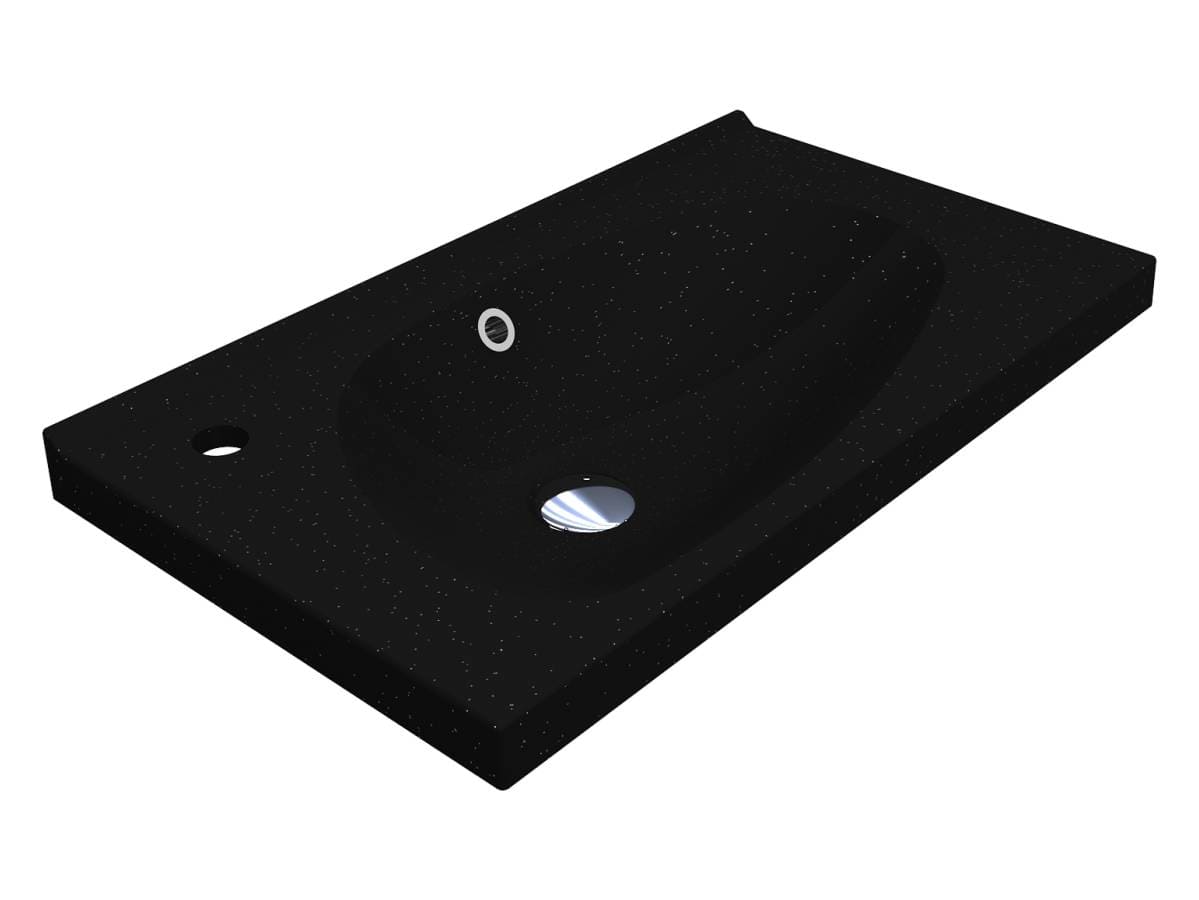 Умивальник TITANIA MIRASTONE BLACK SHINE